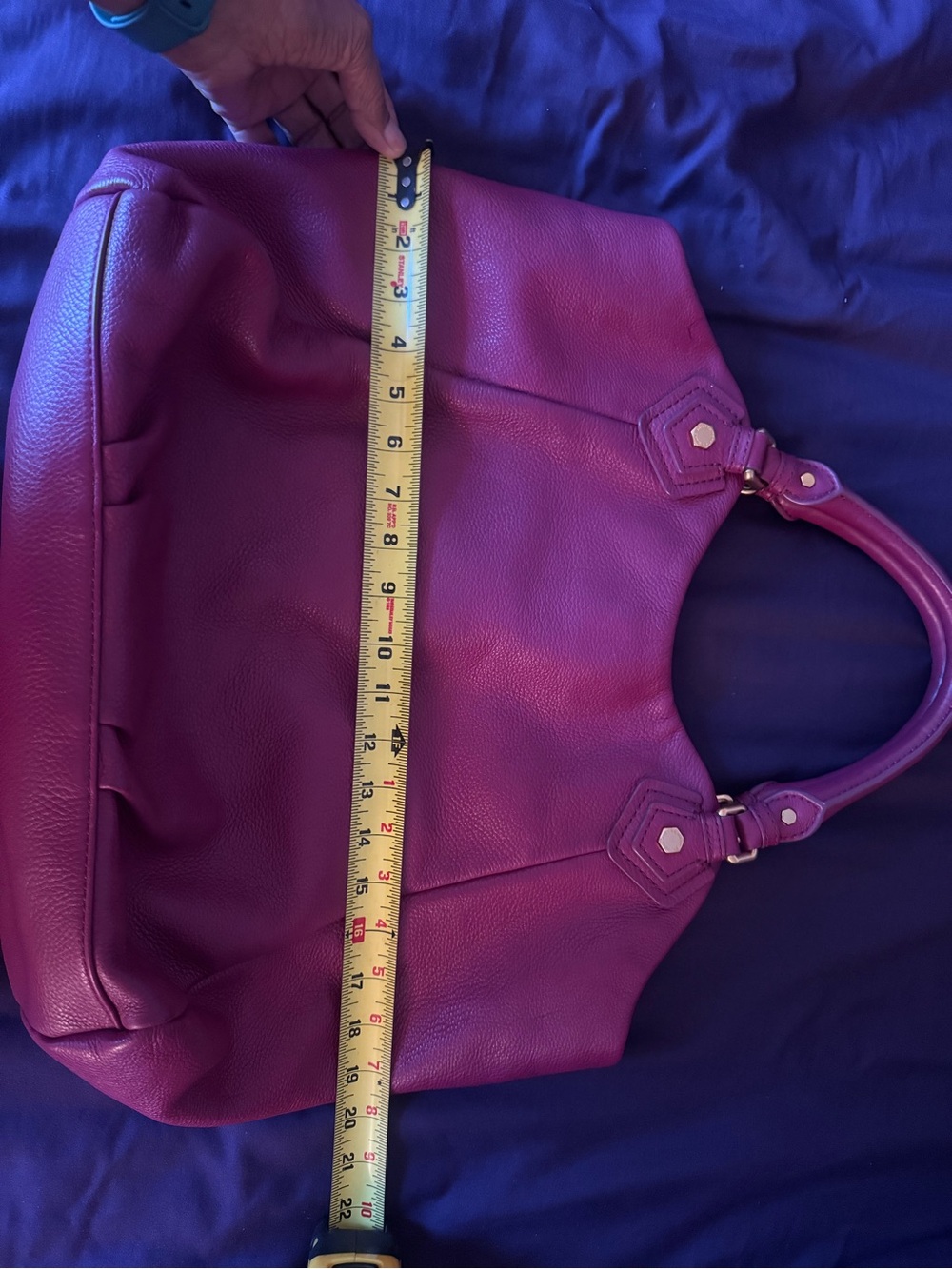 Marc By Marc Jacobs vibrant magenta Pebbled Leather Satchel - Picture 12 of 14